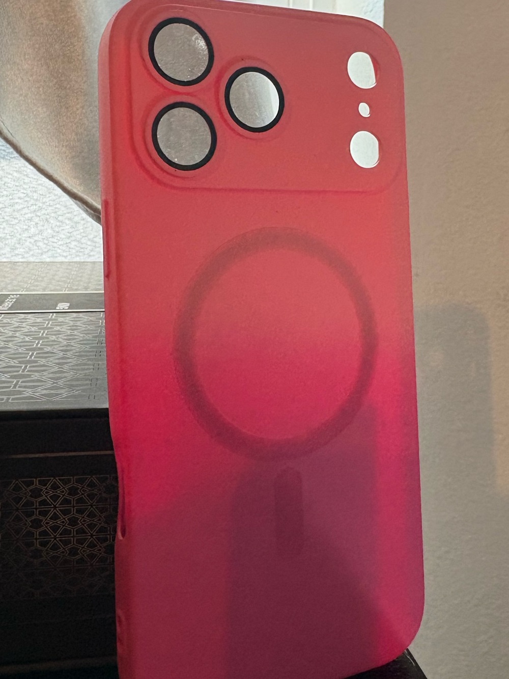Red Gradient MagSafe-Compatible iPhone Case